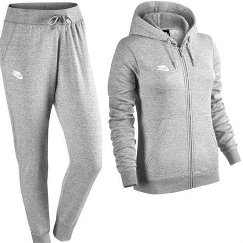 nike jogginganzug damen grau|jogginanzüge damen.